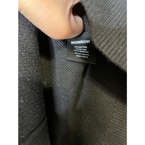 MONROW Sweater Mini Skirt in Black - Picture 5 of 10